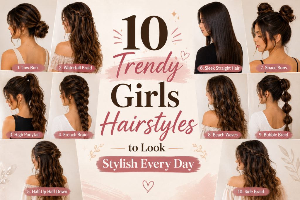 10 Trendy Girls Hairstyles to Look Stylish Every Day